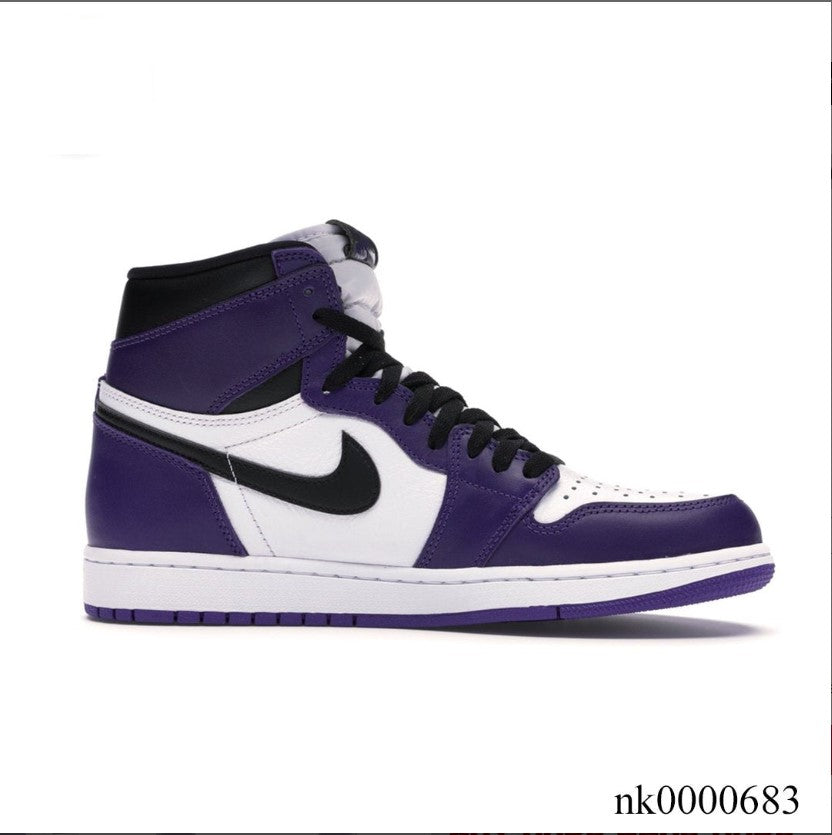 Air Jordan 1 Retro High Court Purple White Shoes Sneakers