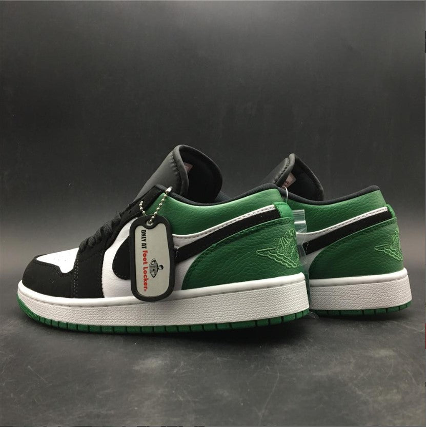 Air Jordan 1 Low White Black Mystic Green Shoes Sneakers