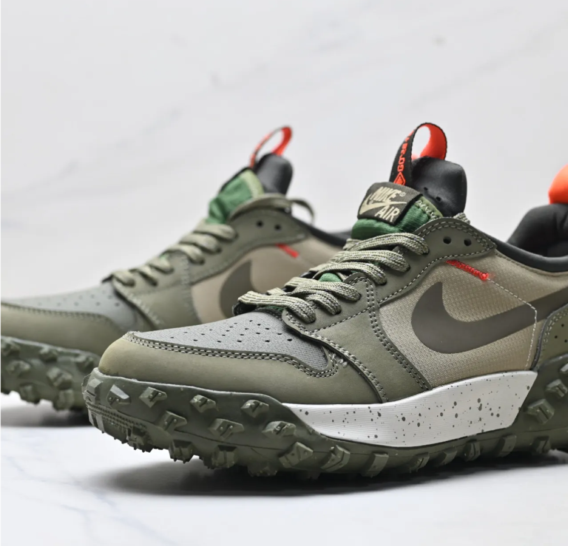 Air Jordan 1 Low Element GoreTex Medium Olive Shoes Sneakers