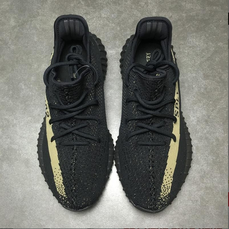 Yeezy Boost 350 V2 Core Black Green Shoes Sneakers