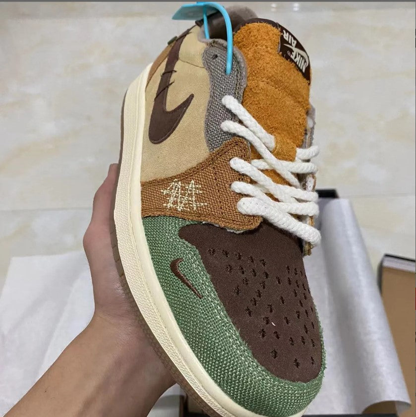 Zion Williamson x Air Jordan 1 Low OG Voodoo Shoes Sneakers