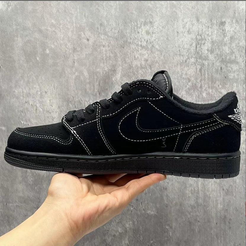 Travis Scott x Air Jordan 1 Low Black Phantom Shoes Sneakers