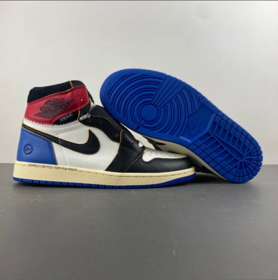 Fragment x Union LA x Air Jordan 1 High OG Varsity Red Shoes Sneakers