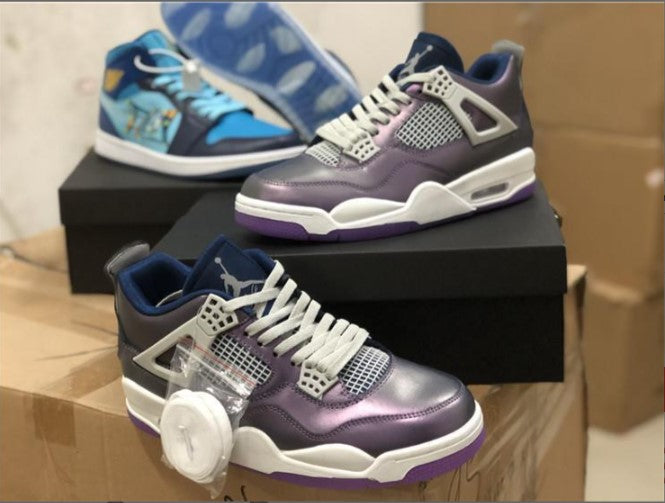 Air Jordan 4 Retro Monsoon Blue (GS) Shoes Sneakers