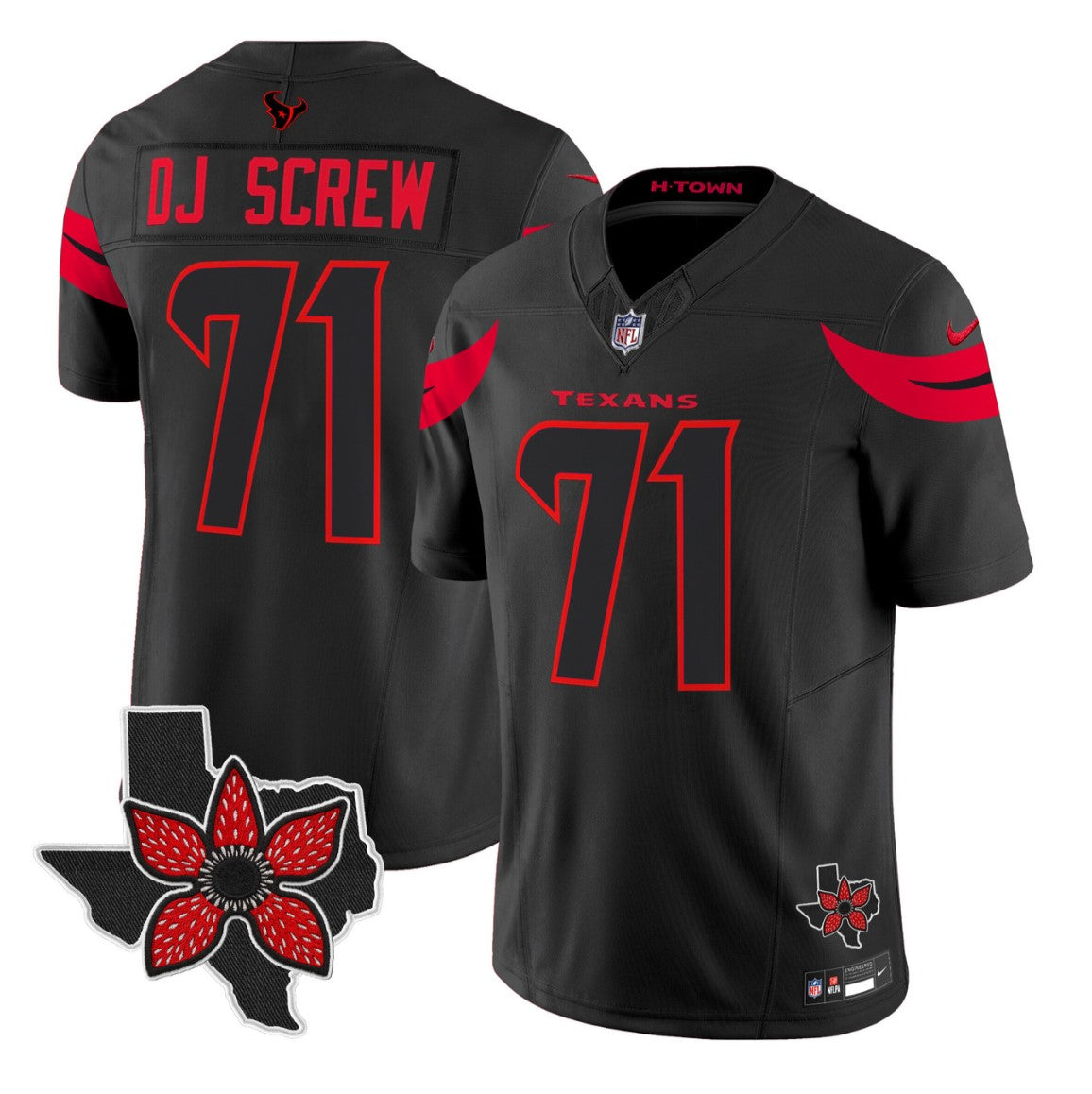 Screw Jersey #1971 Stranger Things Edition Vapor Limited Stitched