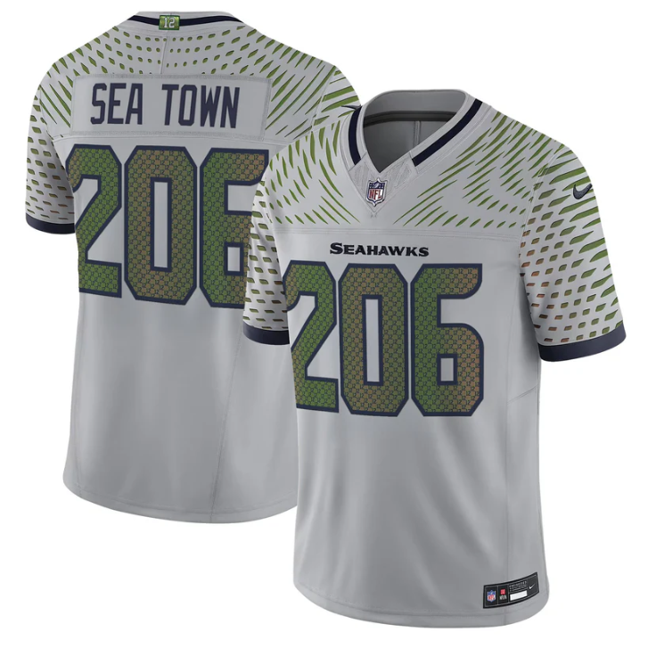 Sea Town Jersey #206 Seahawks 2025 Rivalries Vapor Limited Stitched