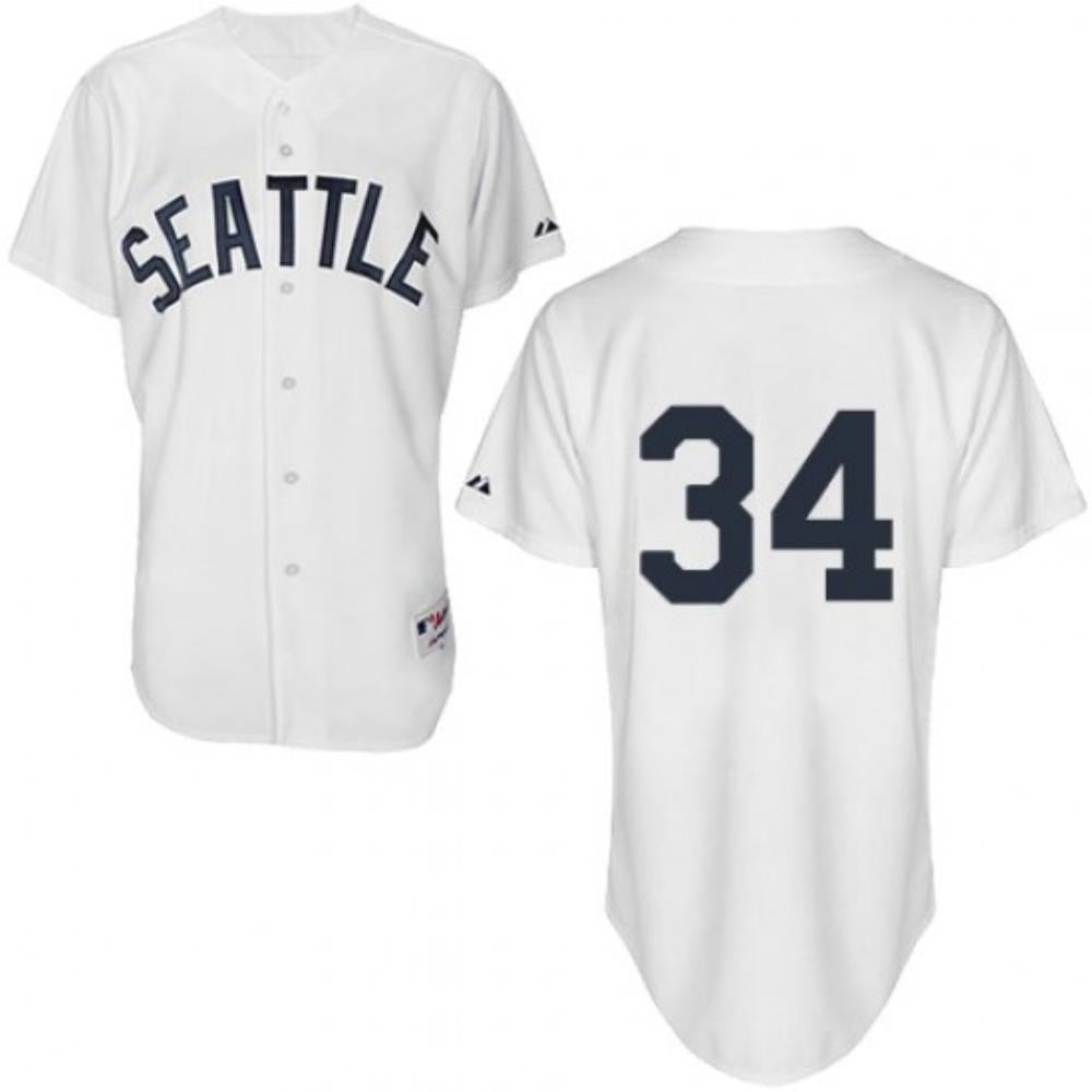 Seattle Mariners Felix Hernandez White 1909 Throwback Jersey