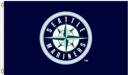 Seattle Mariners US Baseball Flag 3X5Ft Banner USA Polyester with Brass Grommets