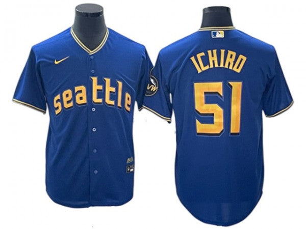 Seattle Mariners #51 Ichiro Suzuki Royal City Connect Limited Jersey