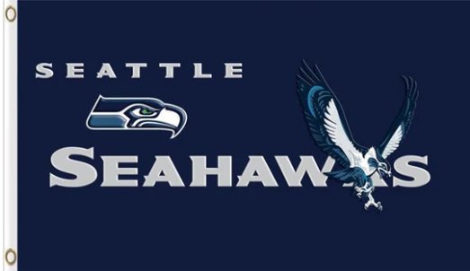 Seattle Seahawks Club Flag 3X5 Ft Polyester Banner USA 90x150cm