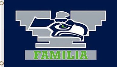 Seattle Seahawks Familia Flag 3X5 Ft Polyester Banner USA 90x150cm