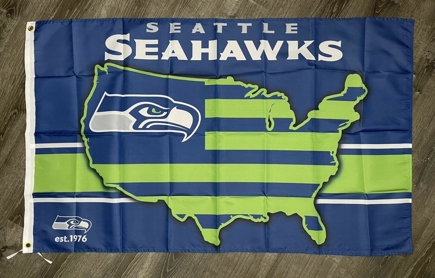 Seattle Seahawks Flag 3x5 ft Sports Football Banner Man-Cave Garage