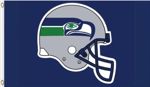Seattle Seahawks Helmet Flag 3X5 Ft Polyester Banner USA 90x150cm