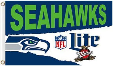 Seattle Seahawks Lite Flag 3X5 Ft Polyester Banner USA 90x150cm