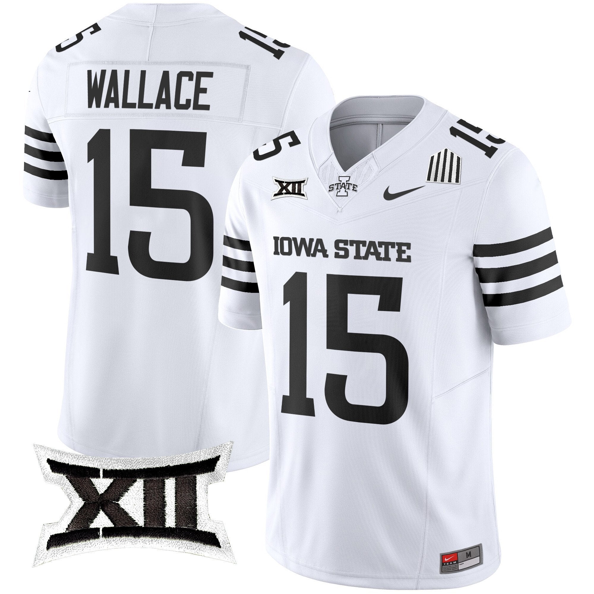 Seneca Wallace Jersey #15 Iowa State Cyclones 2025 Stitched White Limited