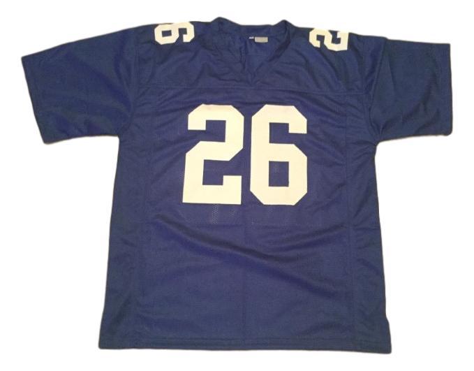 Shaquon Barkley CUSTOM STITCHED Unsigned Football Jersey Blue