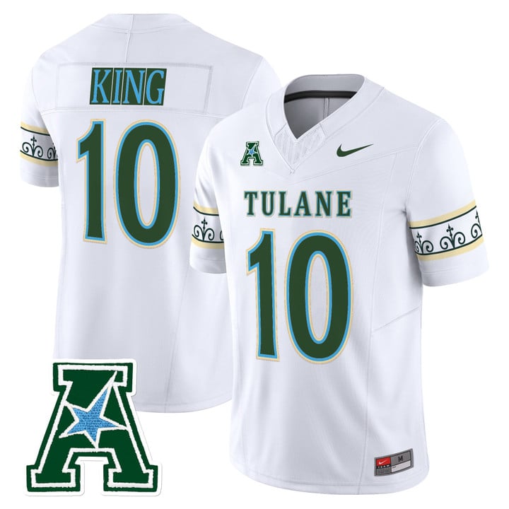 Shaun King Jersey #10 Tulane Green Wave 2025 City Edition Stitched