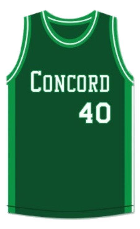 Shawn Kemp Jersey #40 Concord High School Basketball Sewn Green