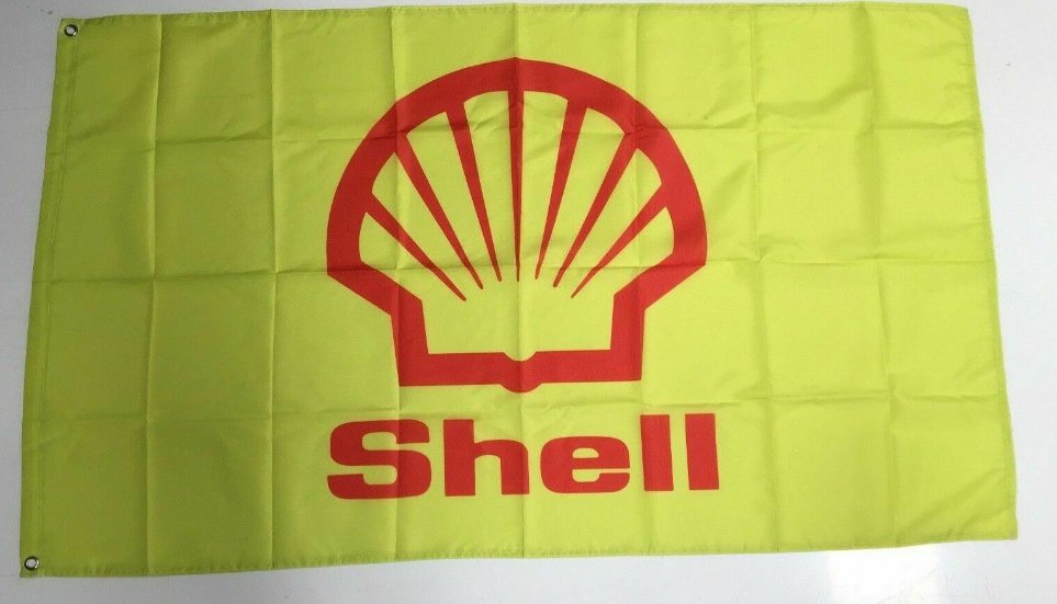 Shell Banner Flag - Car Rimula Series Engine Motor Oil Petrol Workshop Mechanic 3x5ft