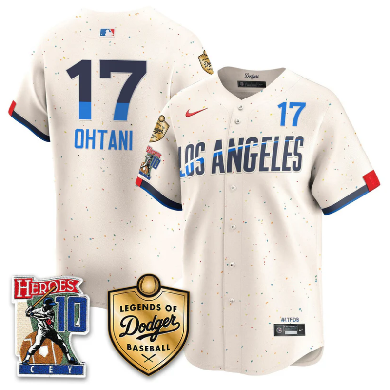 Shohei Ohtani Jersey #17 Dodgers Ron Cey Legends Of Dodgers Baseball City Connect