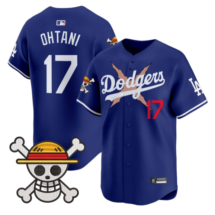 Shohei Ohtani Jersey #17 Los Angeles Dodgers One Piece 2025 Stitched Royal