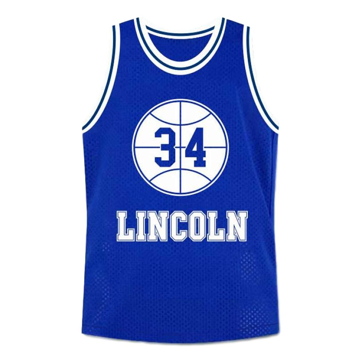 Shuttlesworth Jersey #34 Lincoln High School Ray Allen Basketball Blue