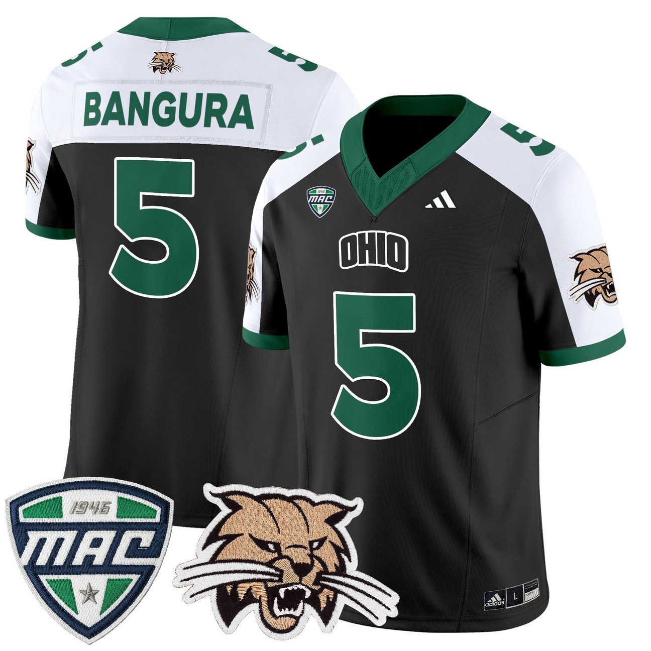 Sieh Bangura Jersey #5 Ohio Bobcats 2025 Vapor Limited Stitched