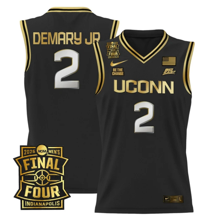 Silas Demary Jr Jersey #2 UConn Huskies 2026 Final Four Patch Stitched