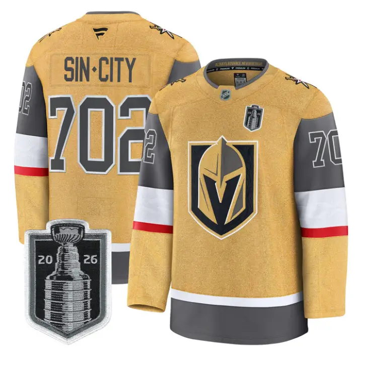 SinCity Jersey #702 Vegas Golden Knights 2026 Stanley Cup Stitched