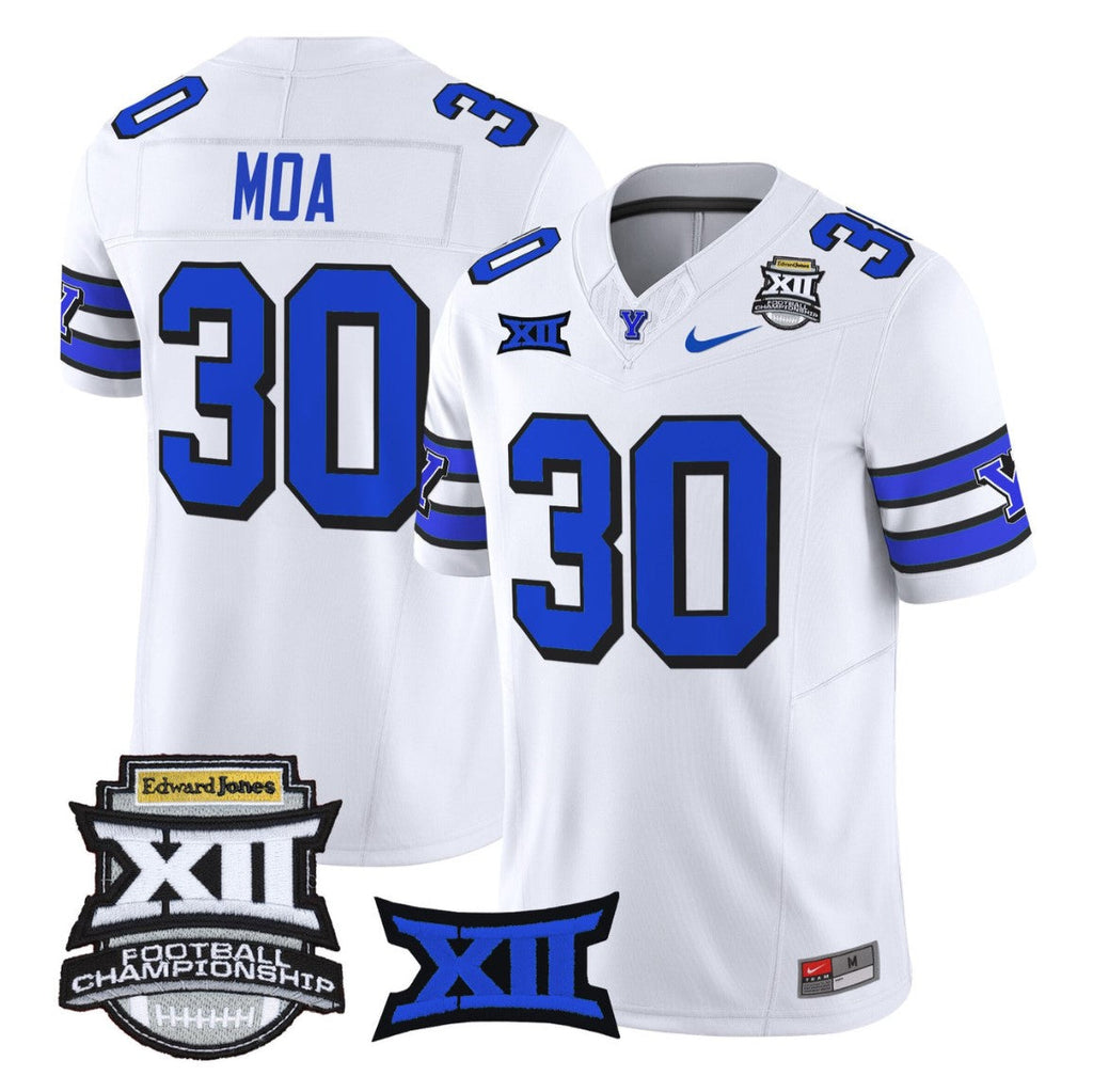 Sione Moa Jersey #30 BYU Cougars 2025 Big 12 Championship Stitched