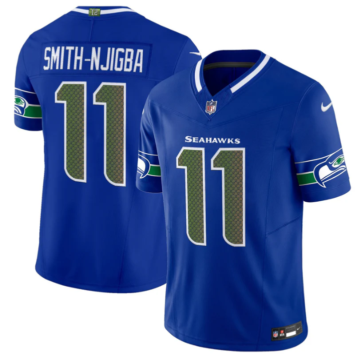 Smith-Njigba Jersey #11 Seahawks 2025 Rivalries Vapor Limited Stitched
