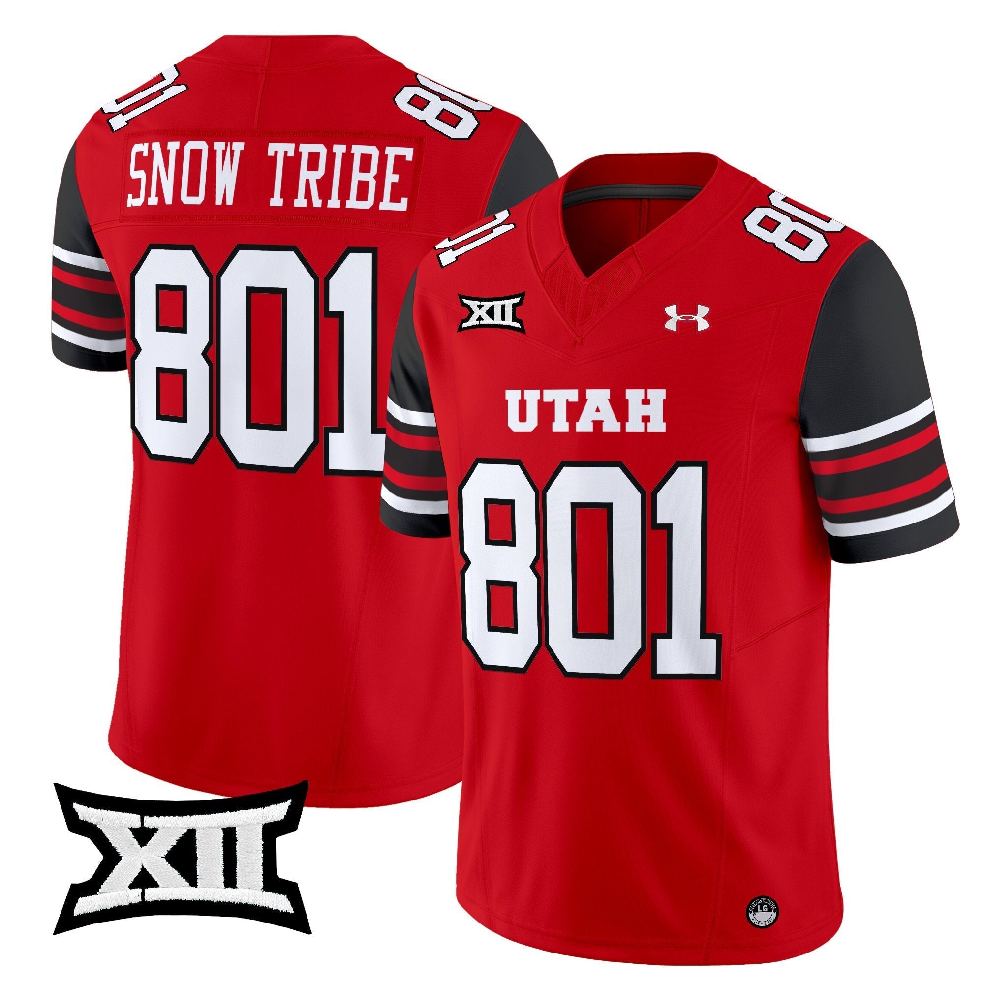 Snow Tribe Jersey #801 Utah Utes 2025 Vapor Limited Stitched Red