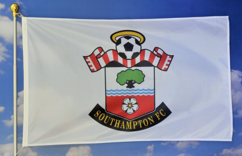 Southampton F.C. Football Club Flag 3x5ft Banner Polyester White