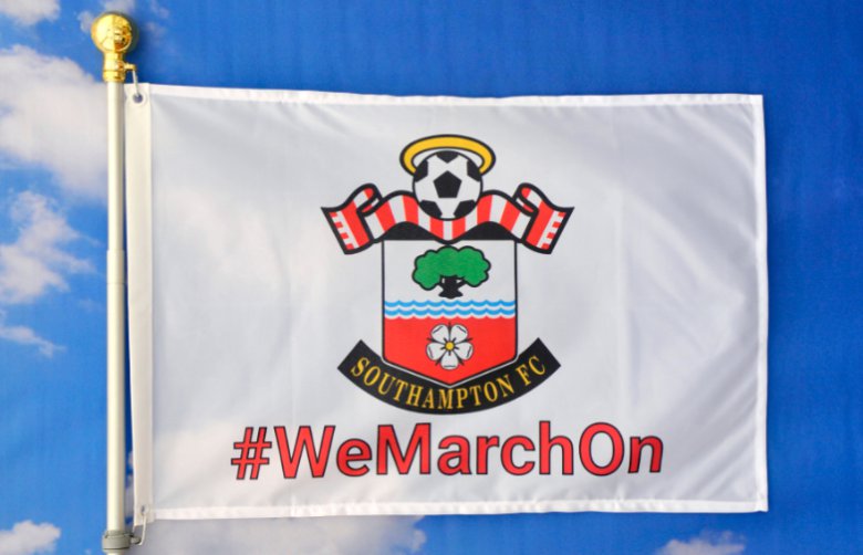 Southampton F.C. Football Club Flag White 3x5ft Banner Polyester