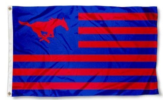 Southern Methodist Mustangs Sport Flag 3X5ft Banner Polyester with 2 Brass Grommets