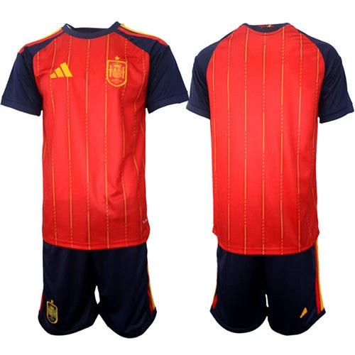 Spain Blank Jersey National Team x World Cup 2026 Home Red On Field Soccer