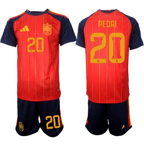 Spain #20 PEDRI Jersey National Team x World Cup 2026 Home Red On Field Soccer