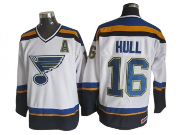 St. Louis Blues #16 Brett Hull 1998 Vintage CCM Jersey - White