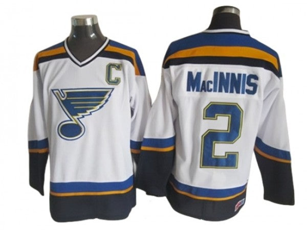St. Louis Blues #2 Al MacInnis 1998 Vintage CCM Jersey - White
