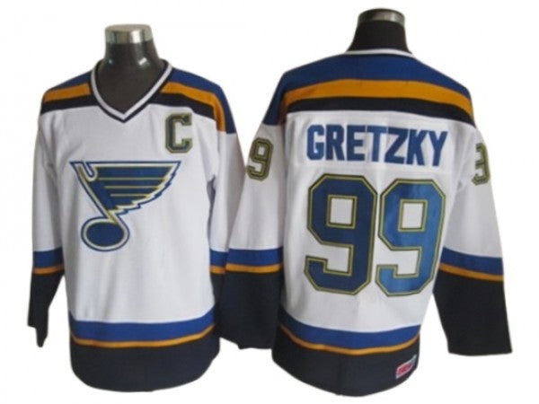 St. Louis Blues #99 Wayne Gretzky 1998 Vintage CCM Jersey -White