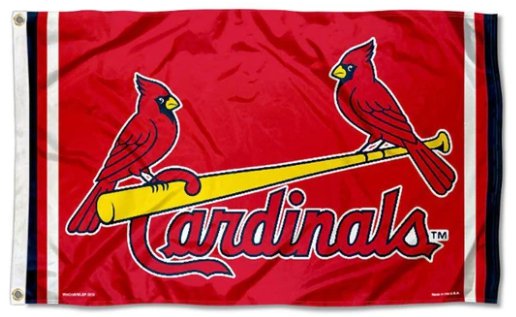 St. Louis Cardinals Birds Flag 3X5Ft Banner USA Polyester with Brass Grommets