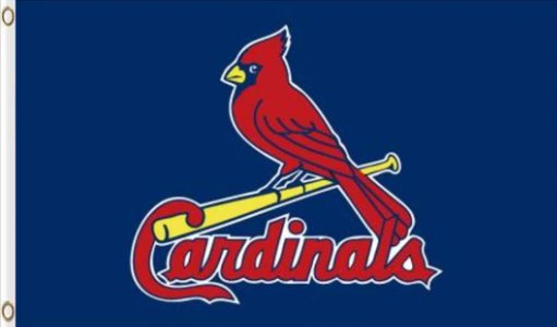 St. Louis Cardinals Blue Flag 3X5Ft Banner USA Polyester with Brass Grommets
