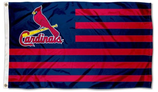 St. Louis Cardinals Nation US Flag 3X5Ft Banner USA Polyester with Brass Grommets