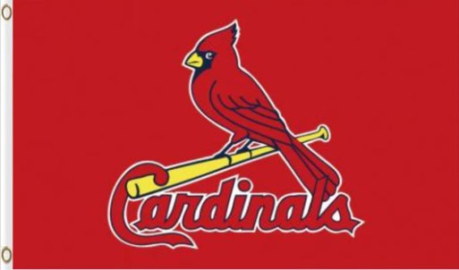 St. Louis Cardinals Red US Flag 3X5Ft Banner USA Polyester with Brass Grommets