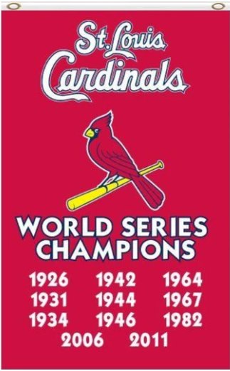 St. Louis Cardinals World Series Champions Flag 3X5Ft Banner USA Polyester with Brass Grommets