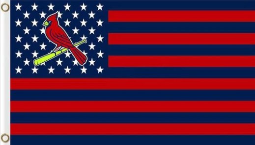 St Louis Cardinals Flag 3X5Ft Banner USA Polyester with Brass Grommets
