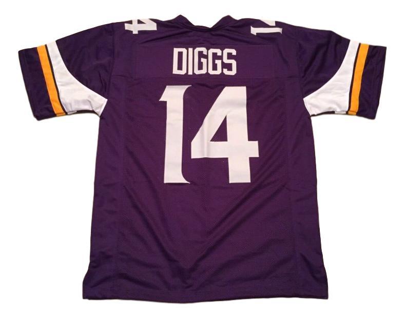 Stefon Diggs CUSTOM STITCHED Unsigned Football Jersey Purple