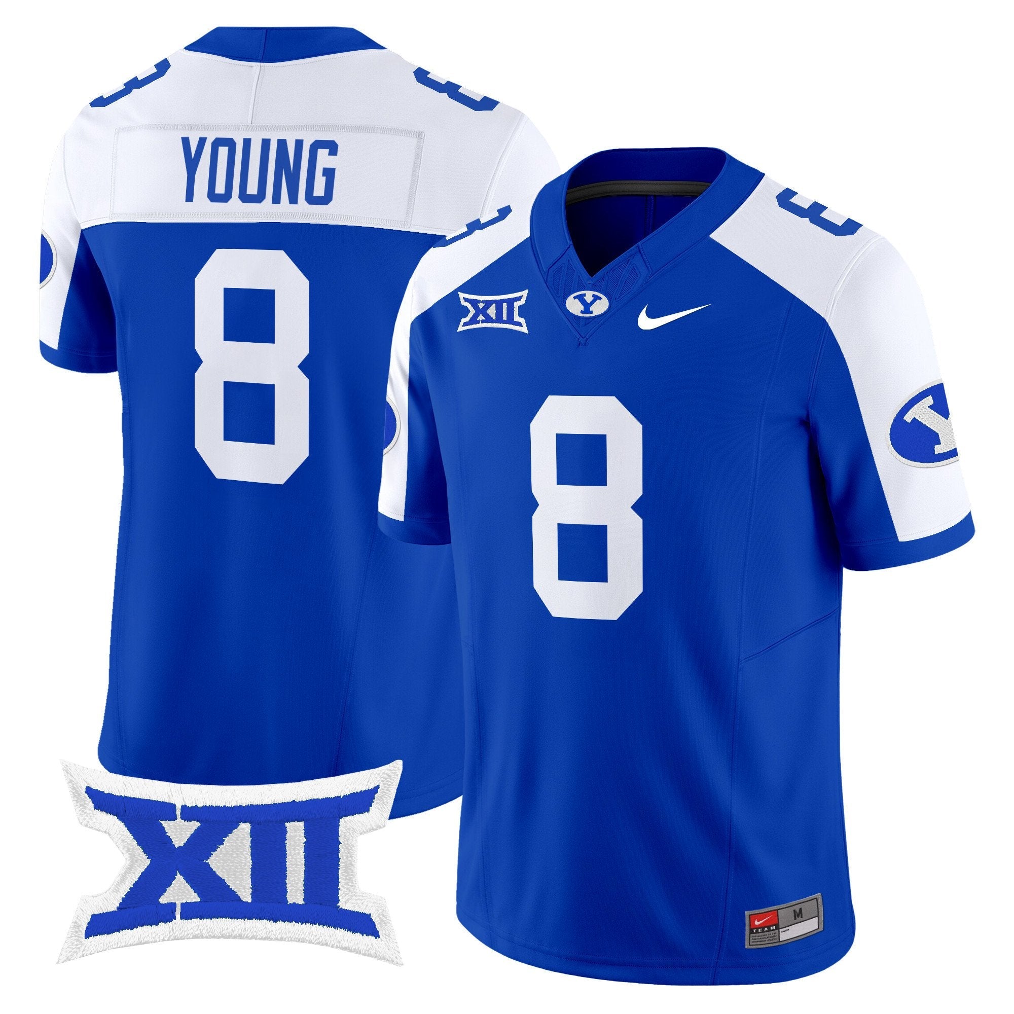 Steve Young Jersey #8 BYU Cougars 2025 Vapor Limited Stitched Royal Alternate