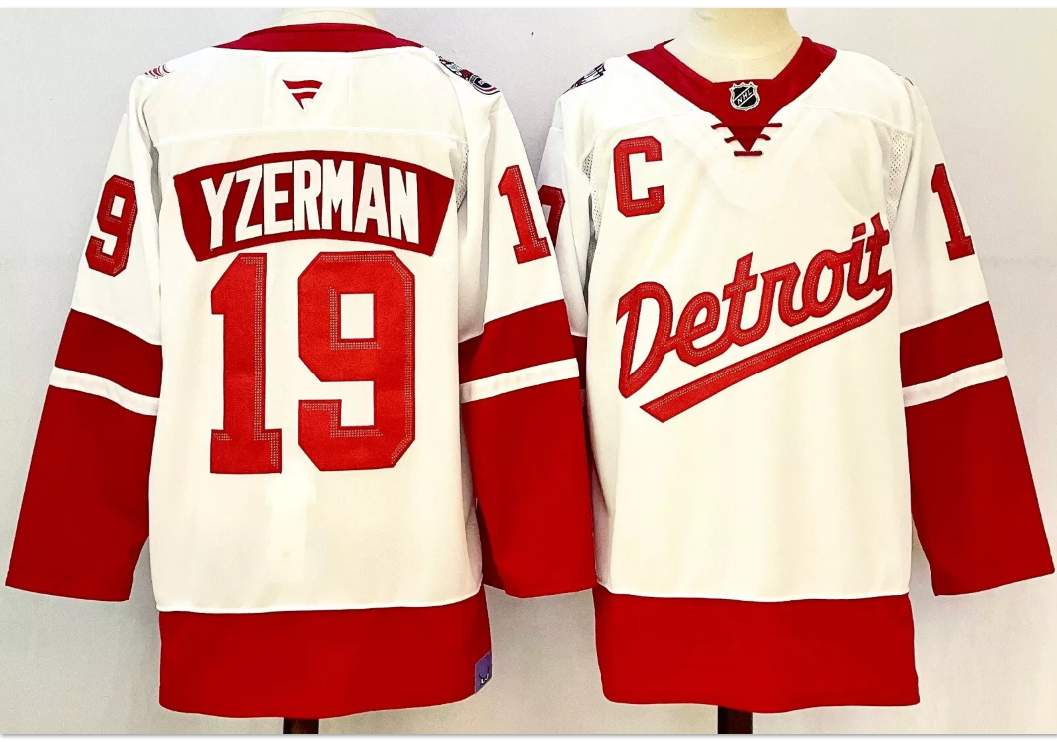 Steve Yzerman Jersey #19 Detroit Red Wings 2025 Stadium Series Stitched White