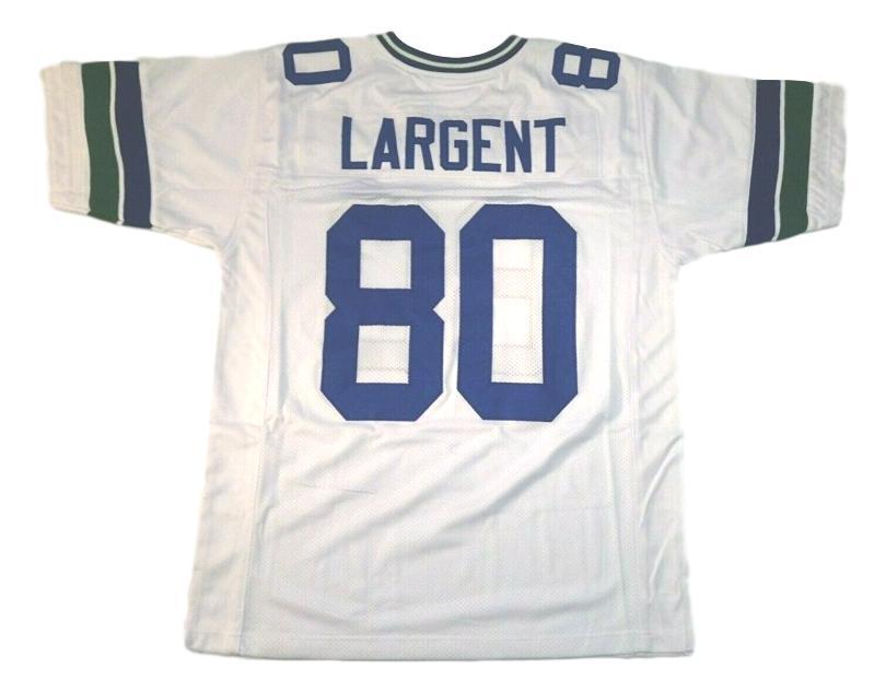 Steve Largent CUSTOM STITCHED Unsigned Football Jersey White